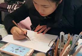 重庆纹身学员学习纹身作画