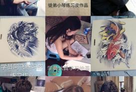 重庆纹身学员培训作品-重庆金鹰纹刺